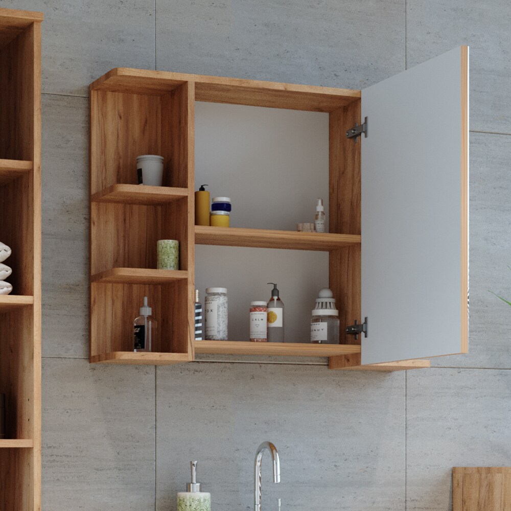 Vicco Spiegelschrank Badspiegel Wandspiegel Fynn Eiche Grün Spiegel Badmöbel