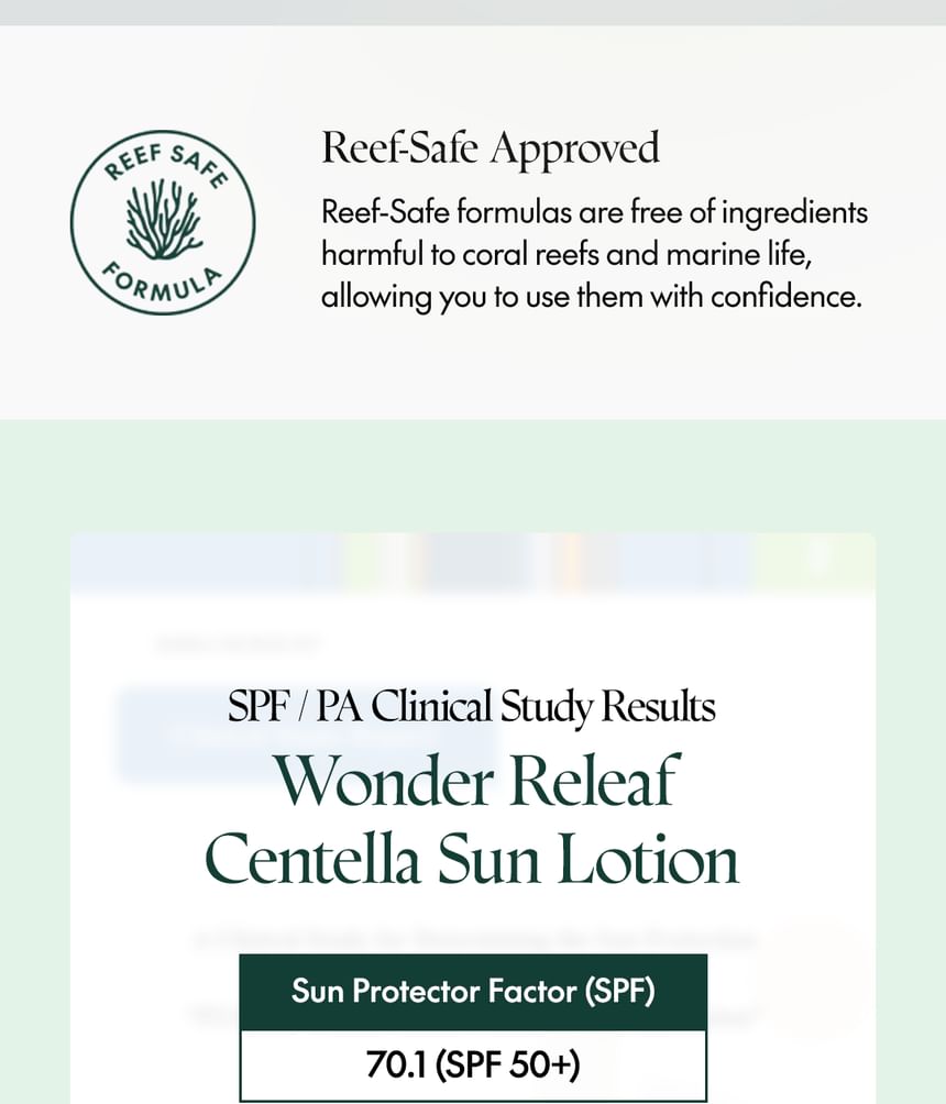 Purito SEOUL - Wonder Releaf Centella Dagelijkse Zonnelotion Mini