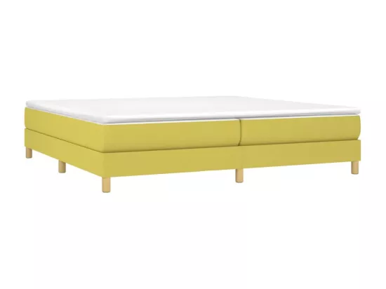 Sommier tapissier Vert 200x200 cm Tissu