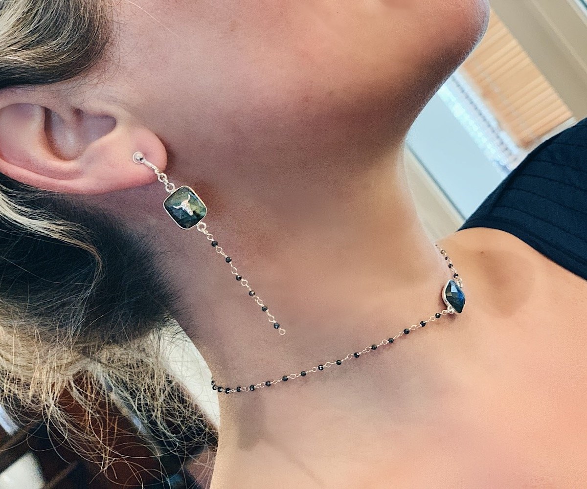 Boucles d'oreilles Virabhadrâsana Argent