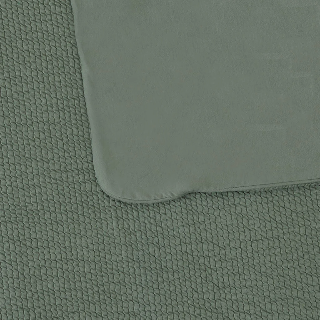 Tuck-Inn all season wiegdeken Forest Green waves