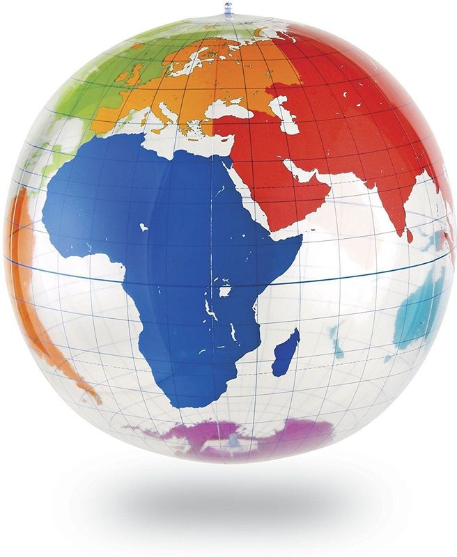 Beschrijfbare opblaasbare wereldbol (68,5 cm)