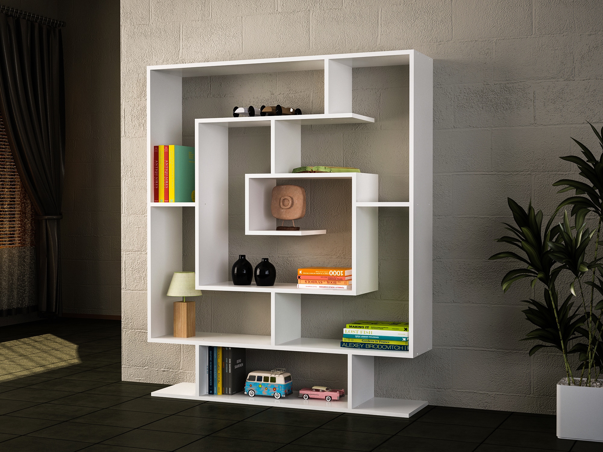 BücherregalSarmasik Weiß