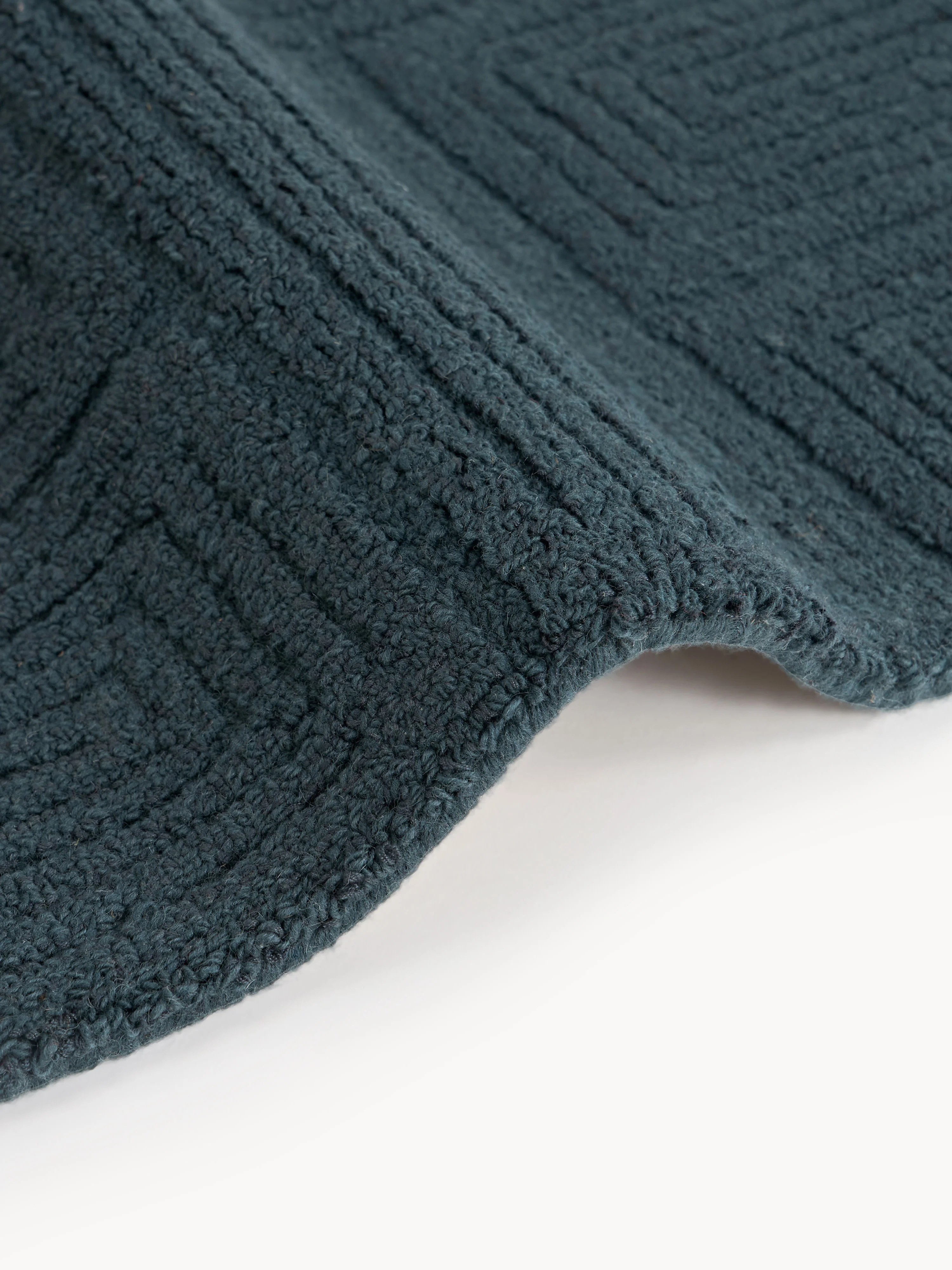 Handgetuft wollen vloerkleed Alexia met geometrisch patroon