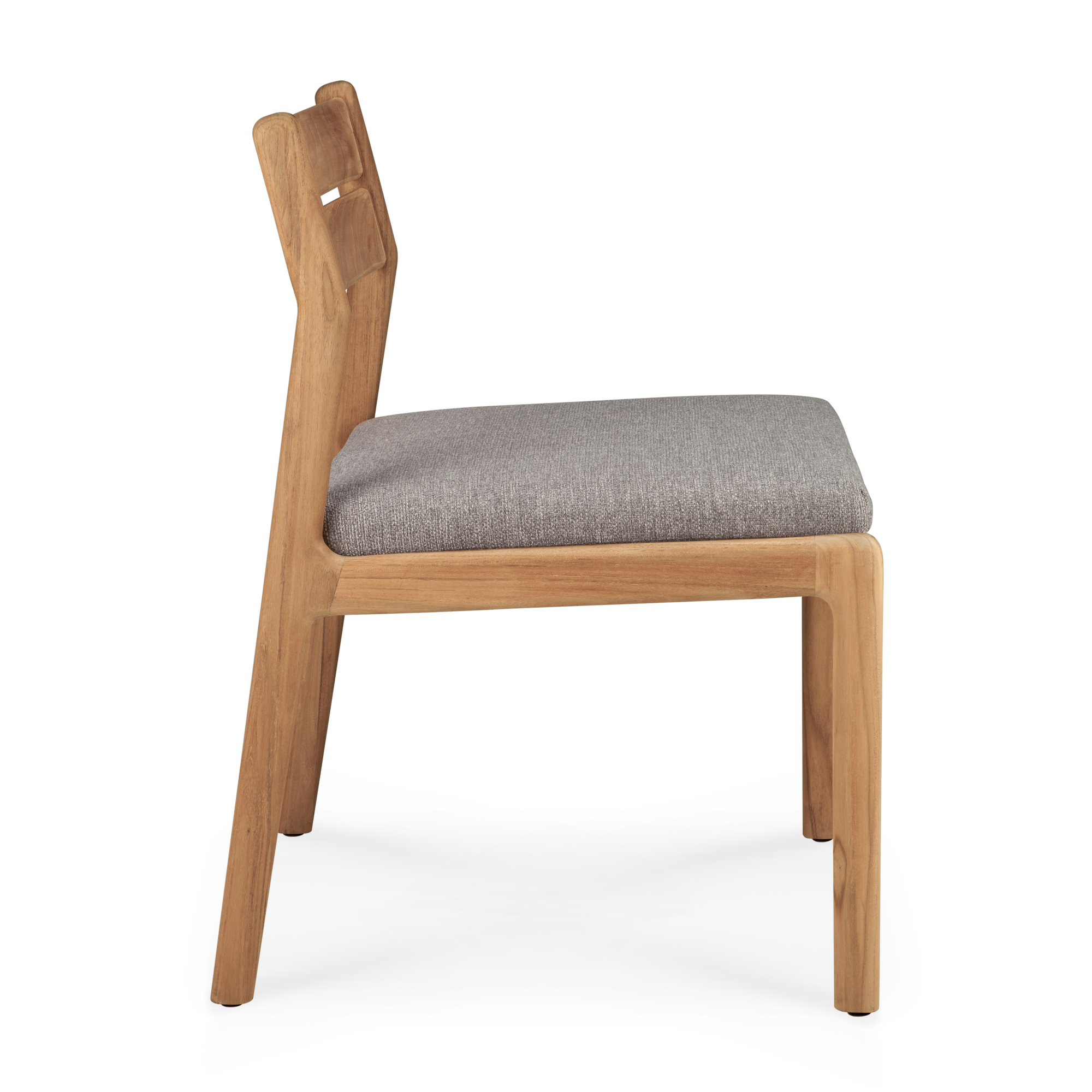 Teak Jack stoel zonder armleuning - outdoor - met mocha kussen
