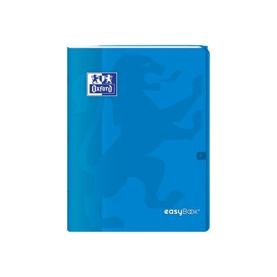 Oxford EasyBook - Cahier polypro 24 x 32 cm - 96 pages - grands carreaux (Seyes) - bleu