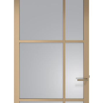 Arne & Bodil binnendeur ABE106 rook glas - metallic brons staallook afwerking