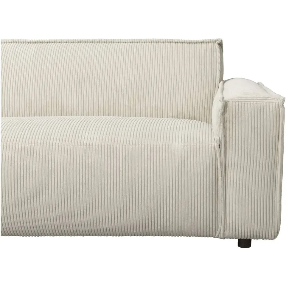 Bank Brooklyn met chaise longue links - Soop - crème