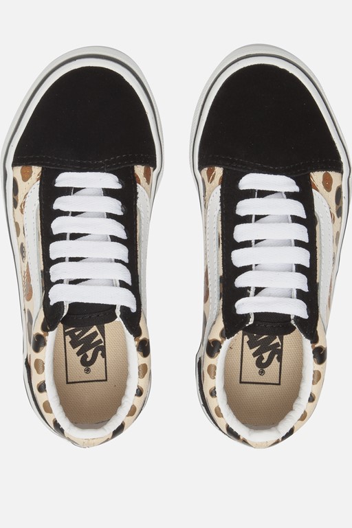 Vans Old Skool Leopard Glitter Sneakers zwart