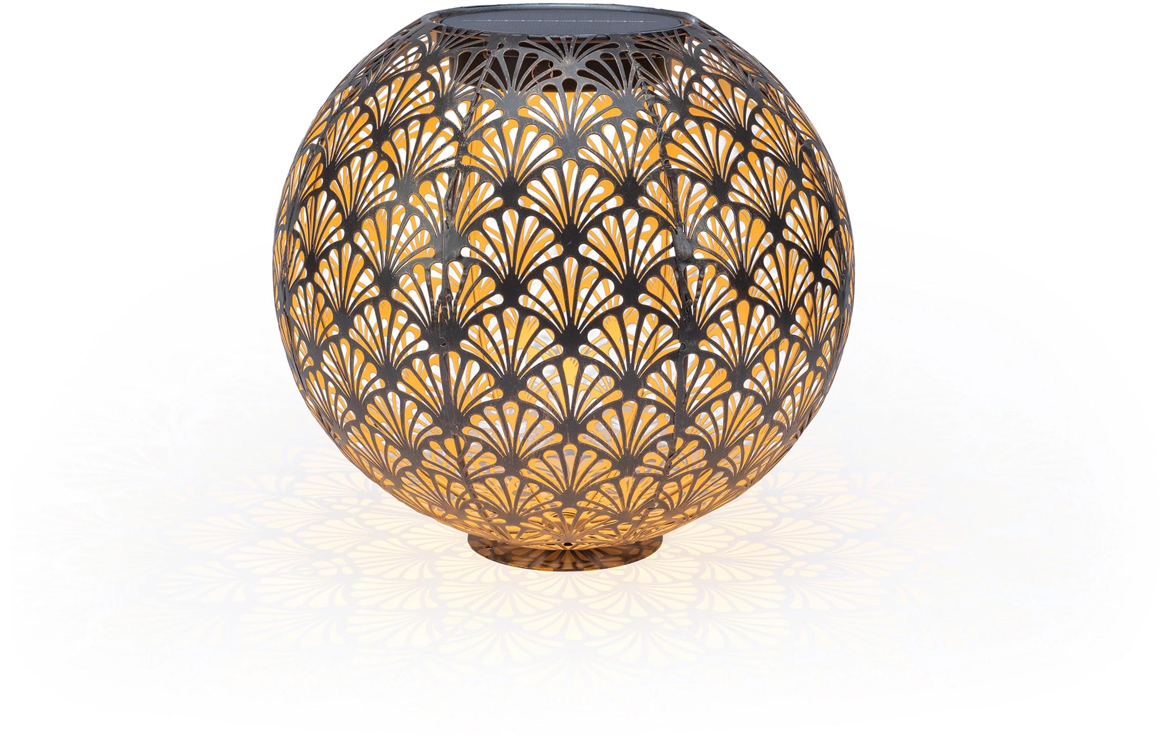 Windlicht Solar Antic Ball Santana Ø 30 cm, AnthrazitSolarleuchte zum Aufstellen