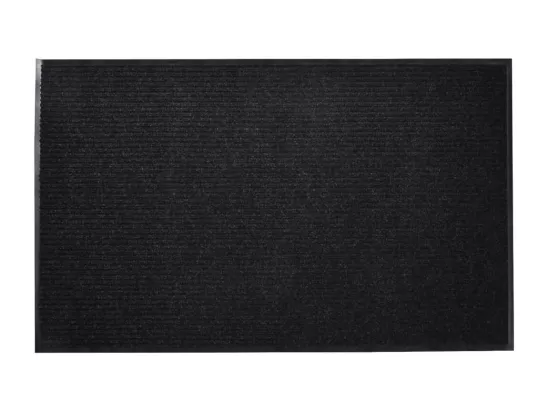 Tapis d'entrée noir paillasson PVC noire 90 x 60 x 60 cm DEC023111