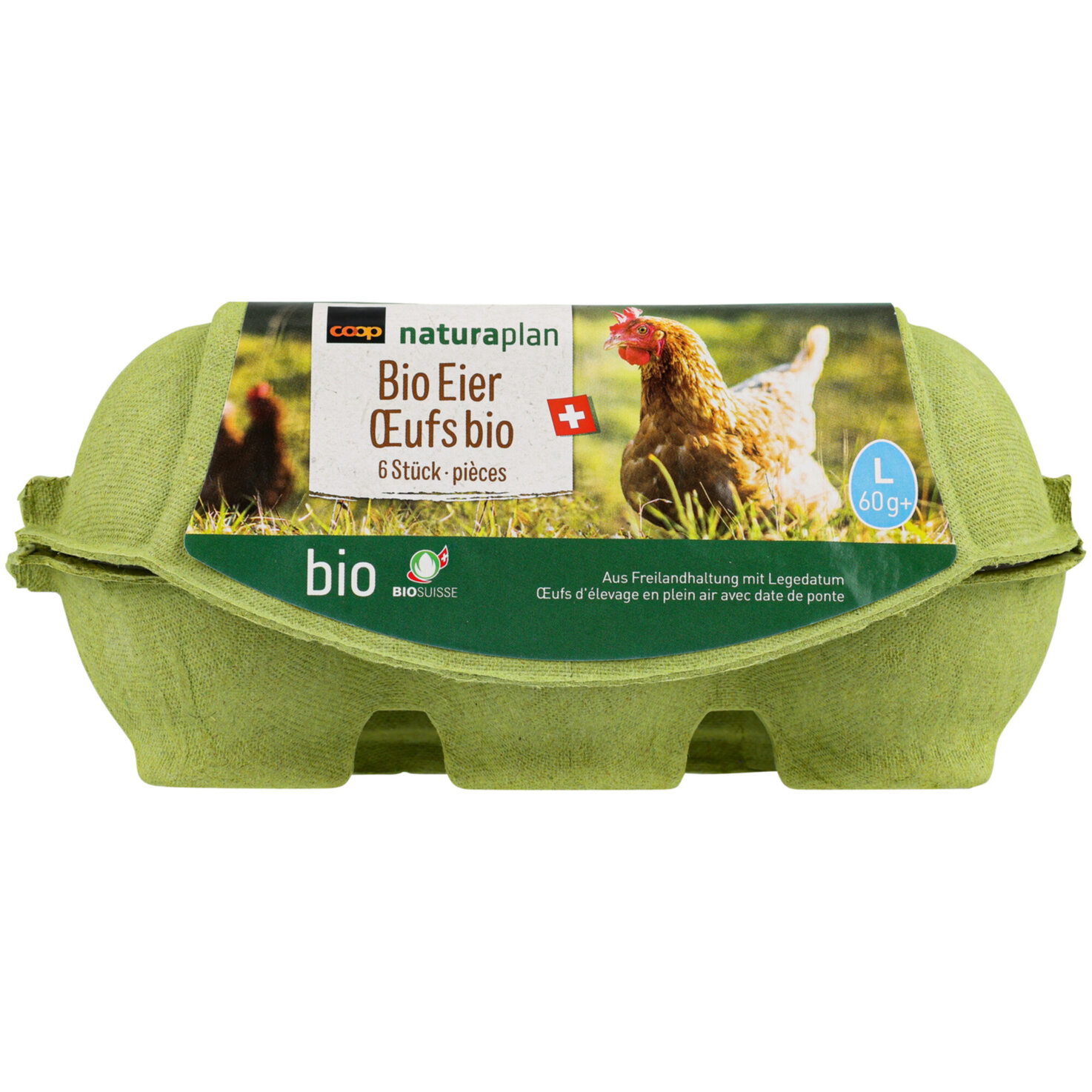 Naturaplan Bio Eier aus Freilandhaltung 60g+ 6 Stück
