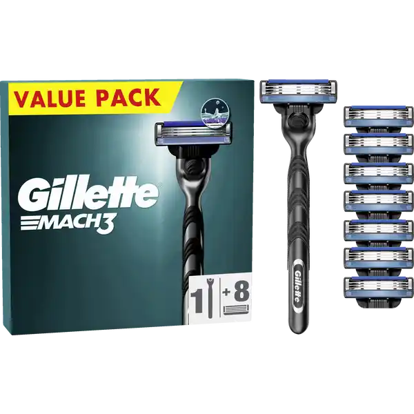 MACH3 Rasierer mit 8 Klingen Value Pack