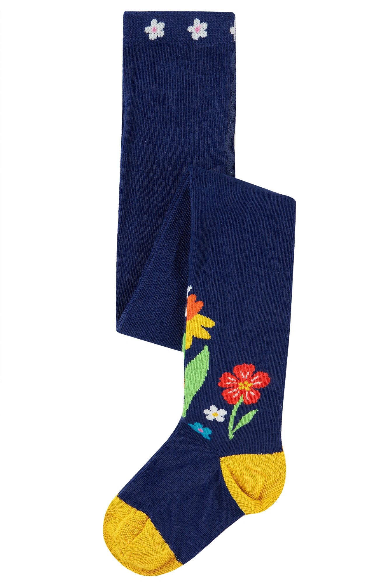 Strumpfhose FLOWERS in navy