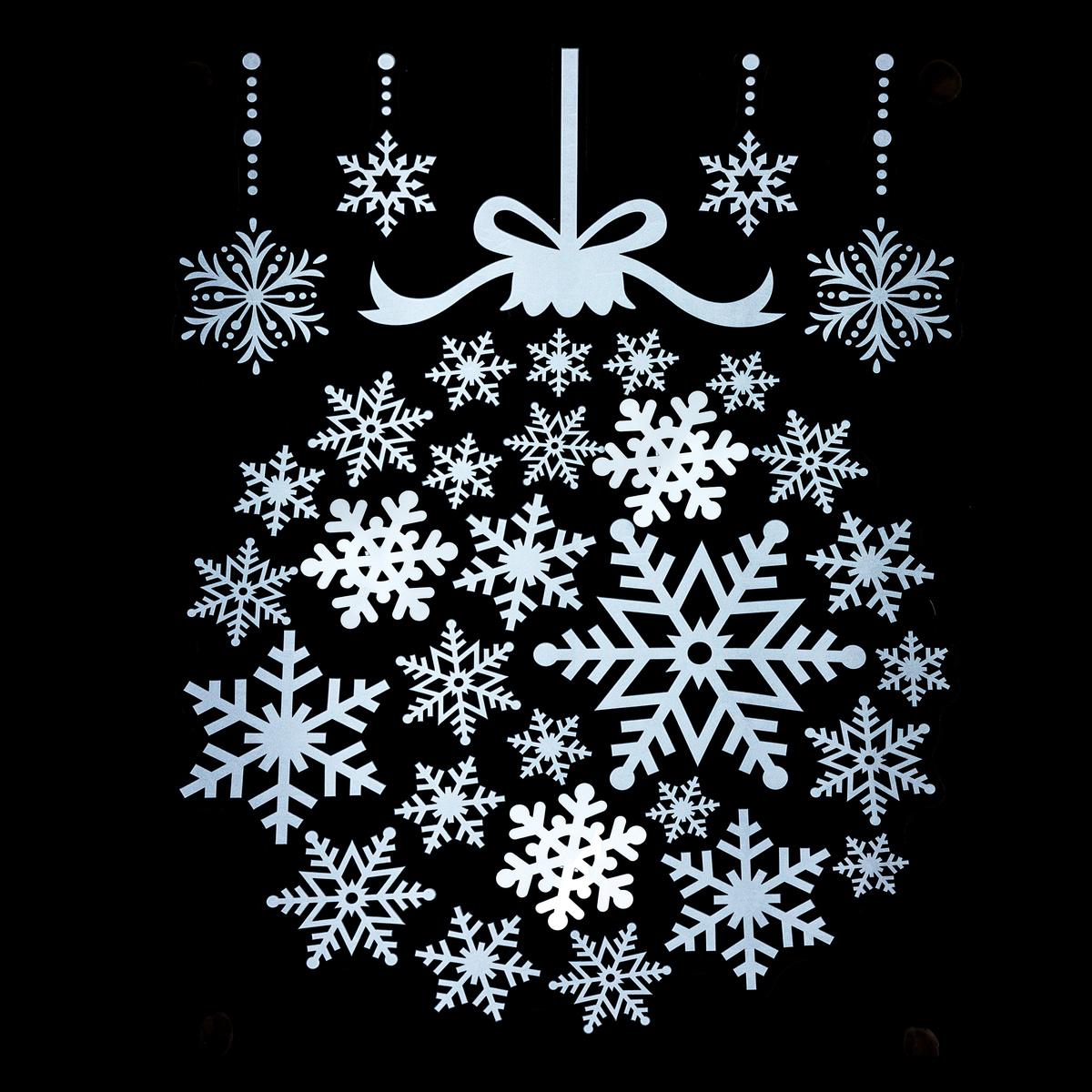 STICKER FORME FLOCONS 29X40CM