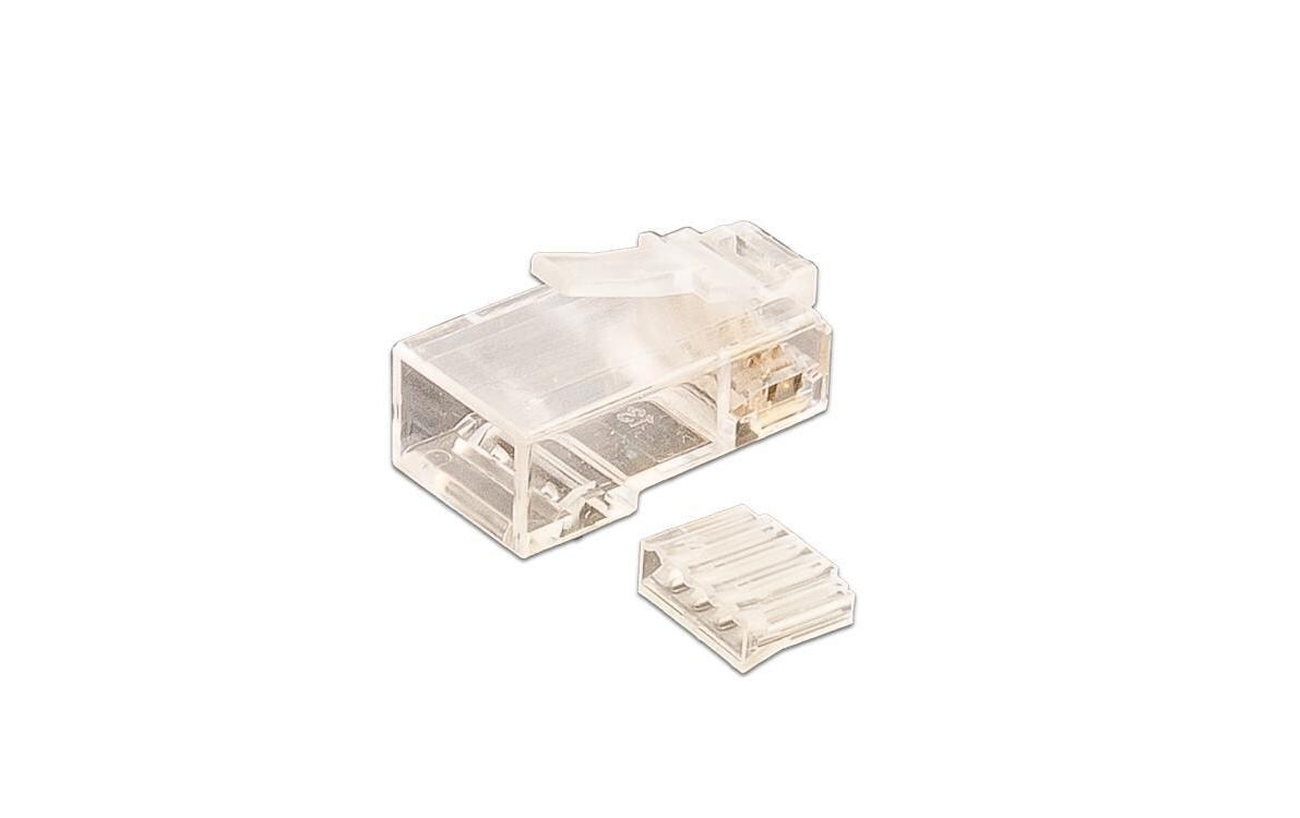 Stecker RJ45 Cat.6 100 Stück, ungeschirmt, Einführhilfe<br>Stecker RJ-45 Cat.6 100 Stück, ungeschirmt, Einführhilfe