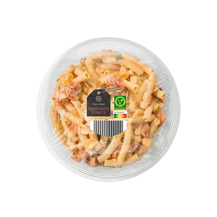 WONNEMEYER Pasta-Salate 250 g, Makkaroni-Tomate