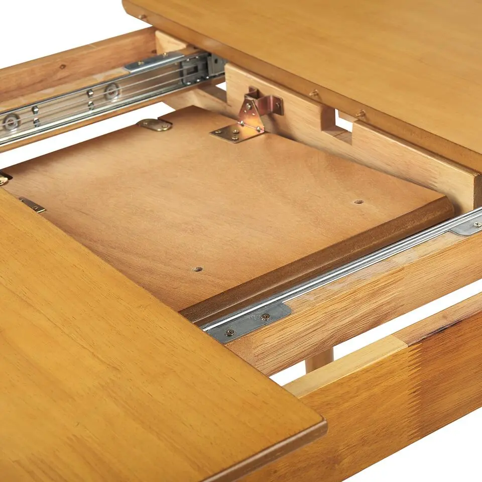 TOMS - Uitschuifbare eettafel - Lichthout - 100/130 x 80 cm - MDF