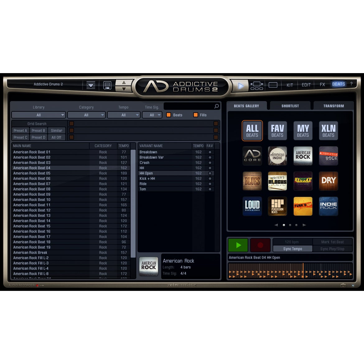 XLN Audio Addictive Drums 2 Rock & Metal Edition (download)