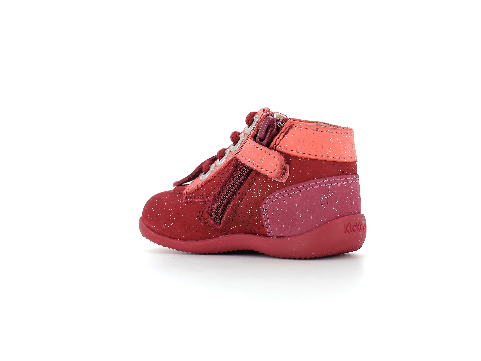 Kickers-BONZIP-2 879056 Nubuck Fushia