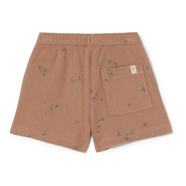 garbo&friends Short Gaufré Fleuri | Terracotta