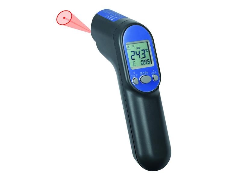 TFA Dostmann Infrarot-Messgerät ScanTemp 450 Infrarot-Thermometer mit Laser Messfeldmarkierung
