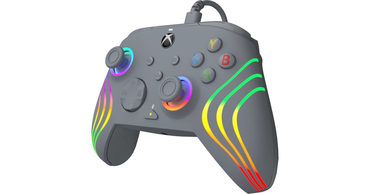 PDPWired Controller - Afterglow Wave  (Grijs, Xbox Series X|S, Xbox One, PC)