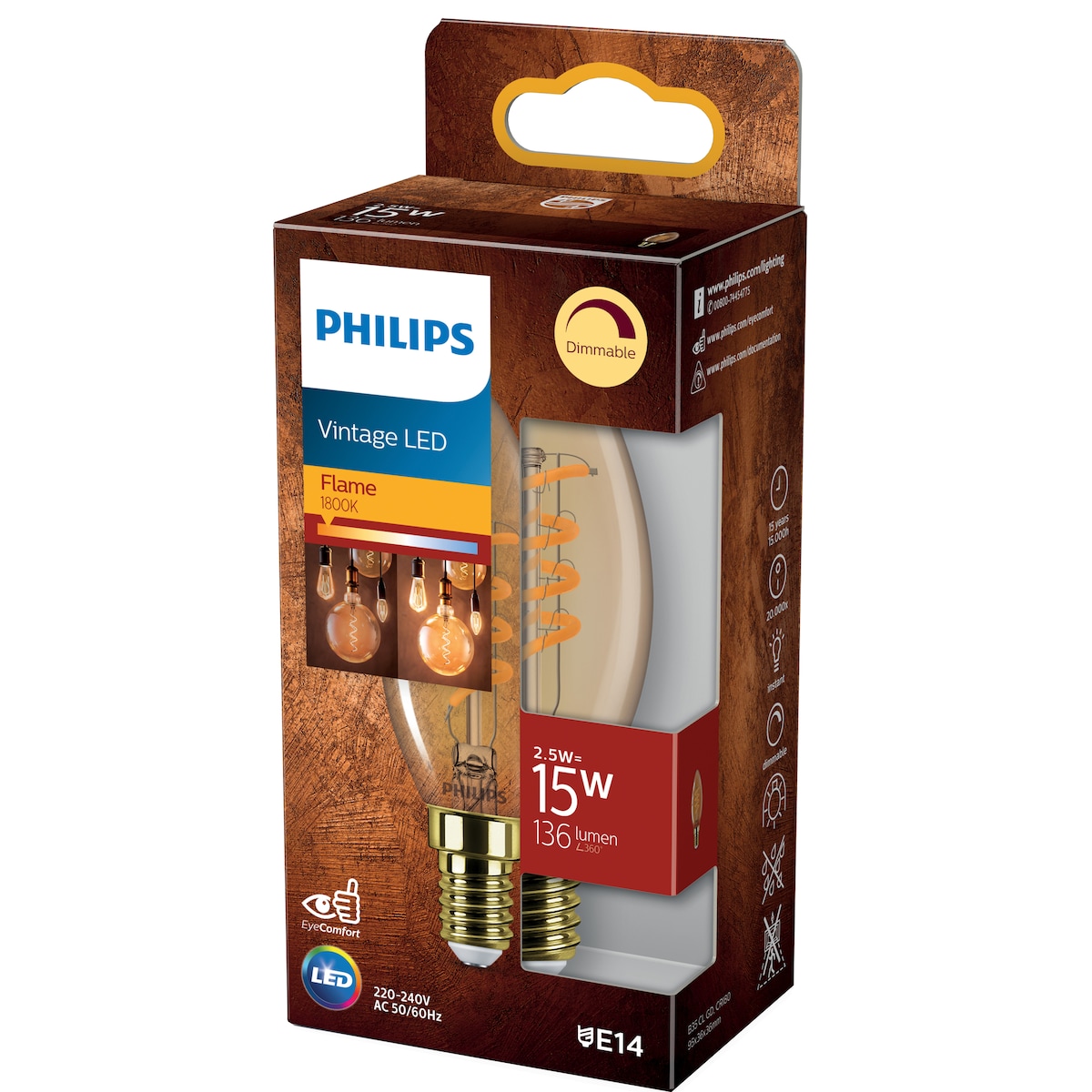 Philips Giant LED-pære 3W E14