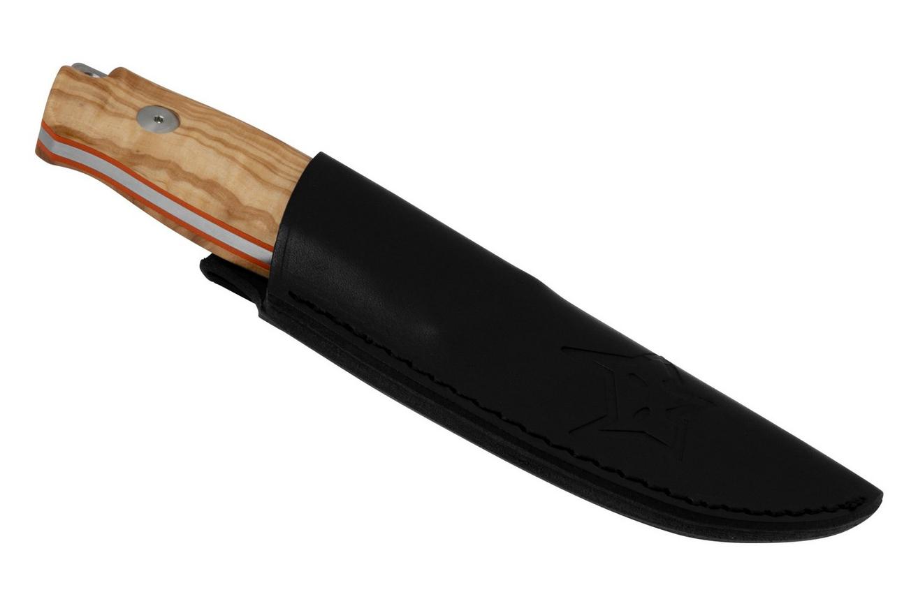 Fox Knives Rifle Muzzle FX-664 OL, Olive Wood vaststaand mes, Raven Knives design