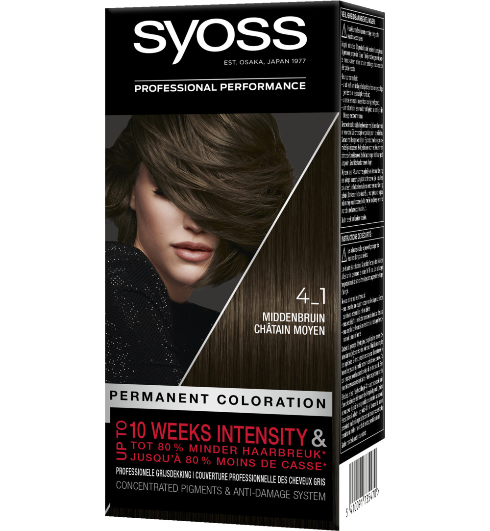 Syoss Color baseline 4-1 middenbruin (1 set)