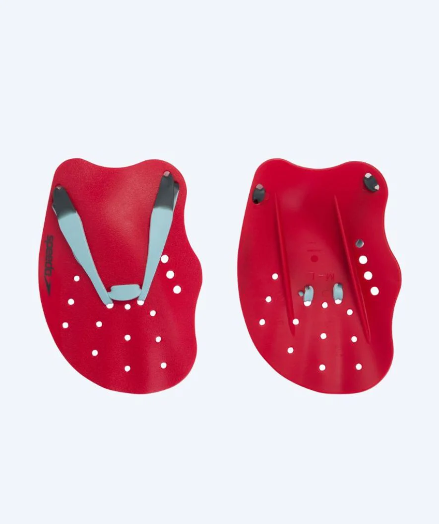 Speedo hånd paddles - Tech - Rød/grå