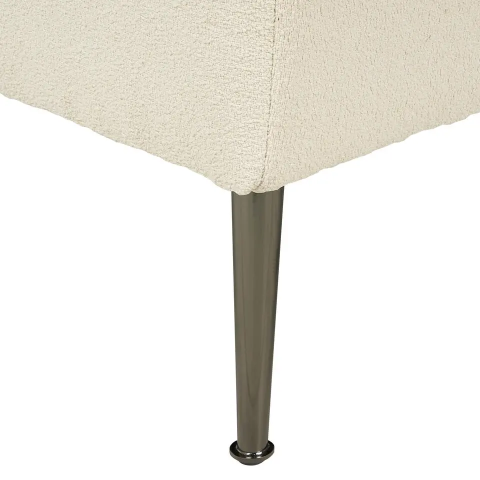 RIOM - Chaise longue - Wit - Rechterzijde - Bouclé