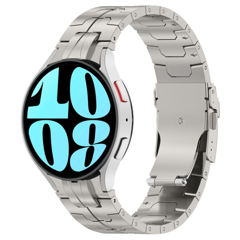 Samsung Galaxy Watch 6 Classic Edelstahl Armband mit Butterfly-Verschluss (20mm) - Grau