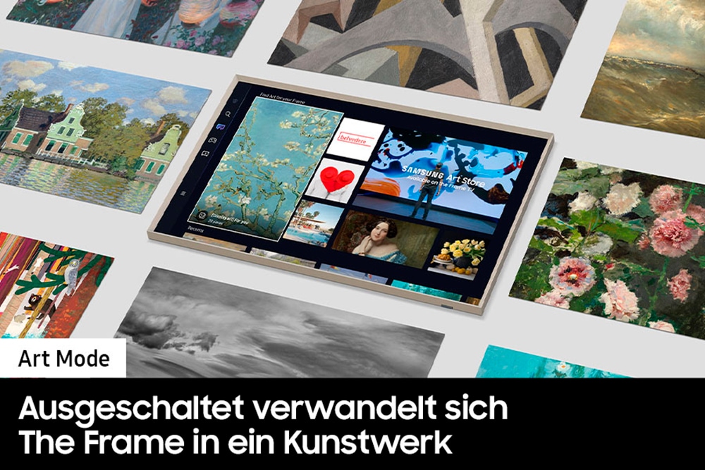 Samsung LED-Fernseher »GQ32LS03CBU« 80 cm/32 Full HD Smart-TV Mattes Display,Austauschbare Rahmen,Art Mode