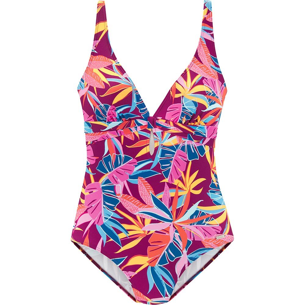 Lascana Badeanzug Damen berry print