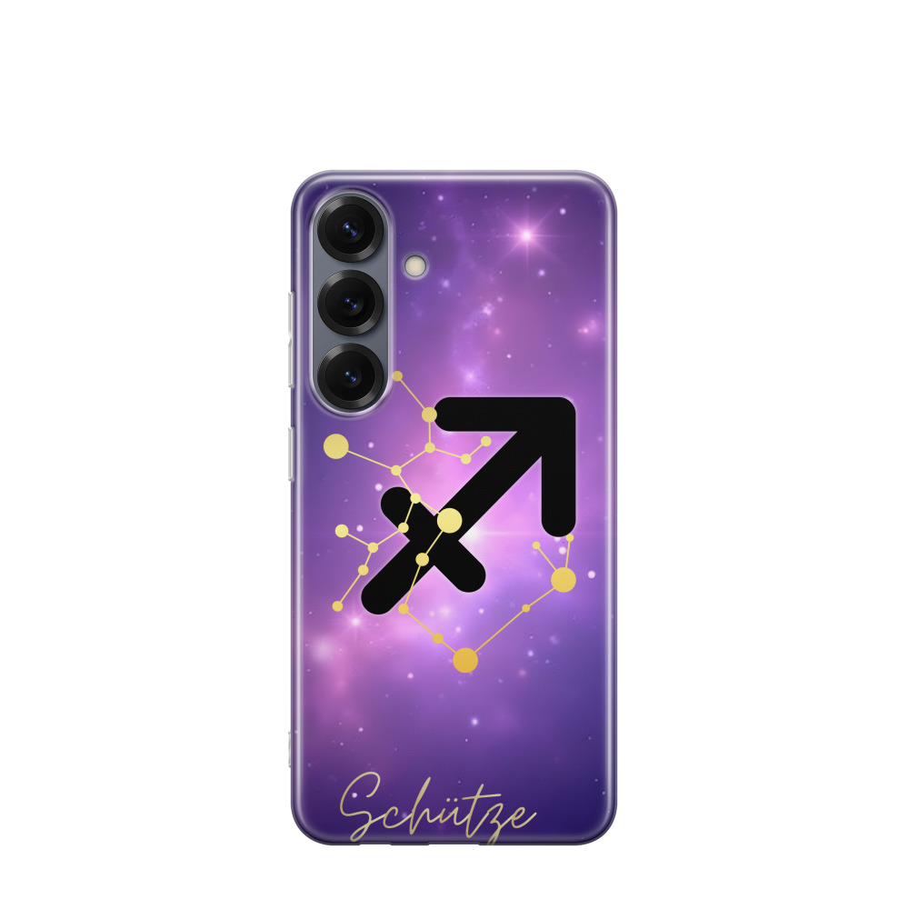 Samsung Galaxy S25 Gummi Hülle Schütze 1 - Lila-Violett
