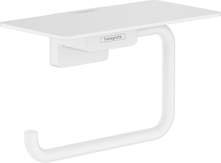 Porte rouleau papier toilette mural avec tablette blanc mat Addstoris Hansgrohe
