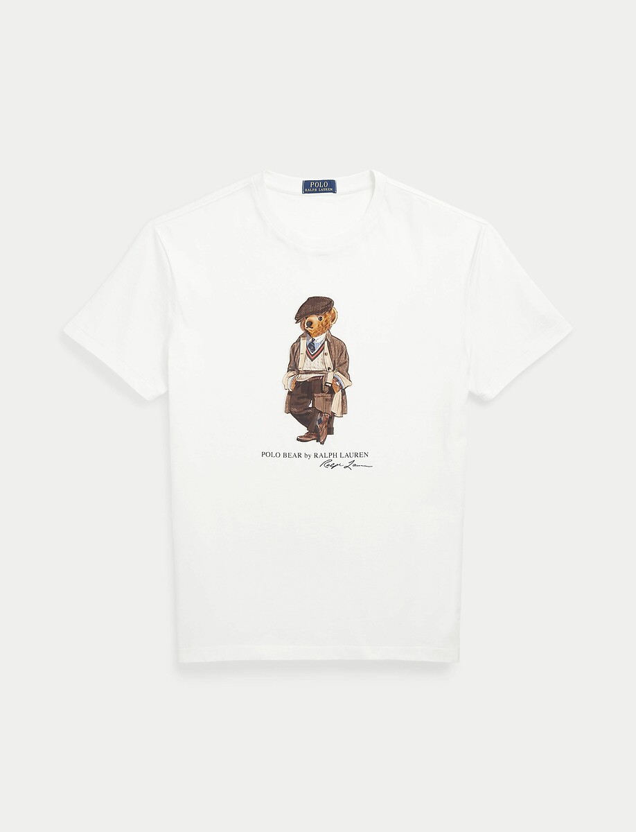 POLO RALPH LAUREN<br>Camiseta de manga curta com o logotipo do urso