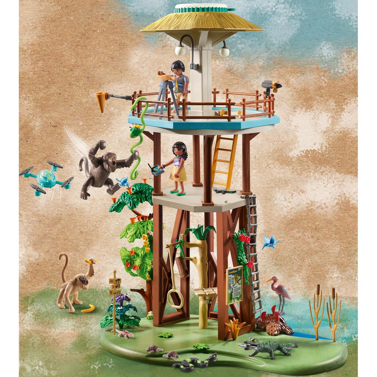 Tour de recherche avec boussole Playmobil Wiltopia 71008