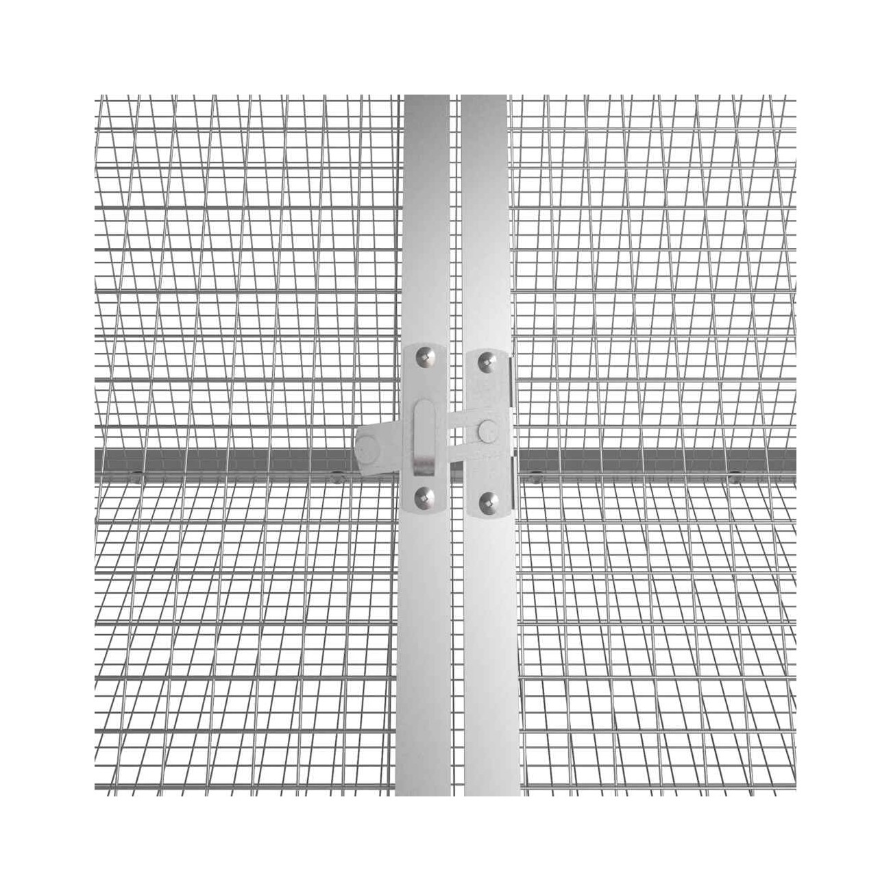VidaXL Kaninchenkäfig Stahl Verzinkt Hasenstall Kaninchenstall mehrere Auswahl 2,015 m, 80,5 cm, 71 cm