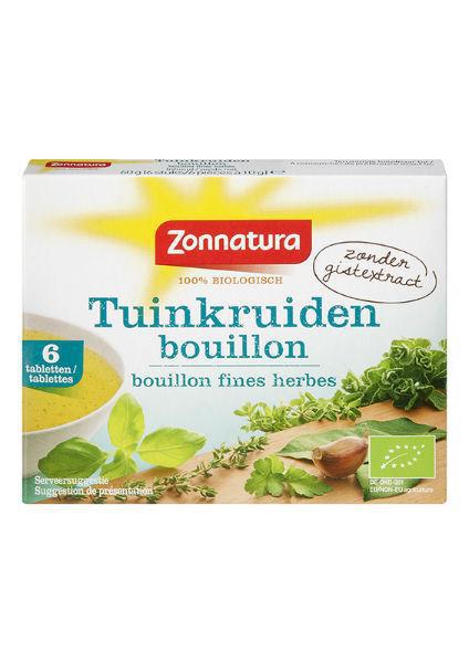 Zonnatura Fine Herbstock Bouillon Zonder Gist 66g
