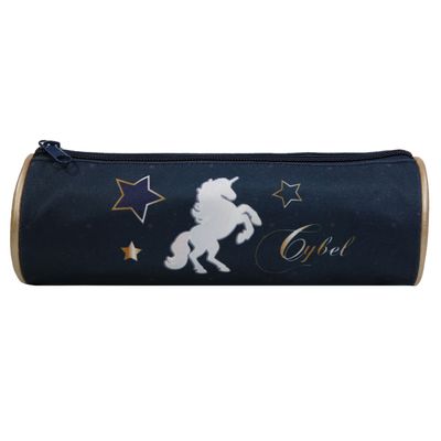 Trousse ronde Cybel - 1 compartiment - bleu marine - Bagtrotter