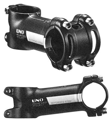 POTENCE ROUTE AHEAD SET 1''1/8 L120 UNO ALU 6061 NOIR MAT - 7°  /- 135G (CINTRE 31.8)
