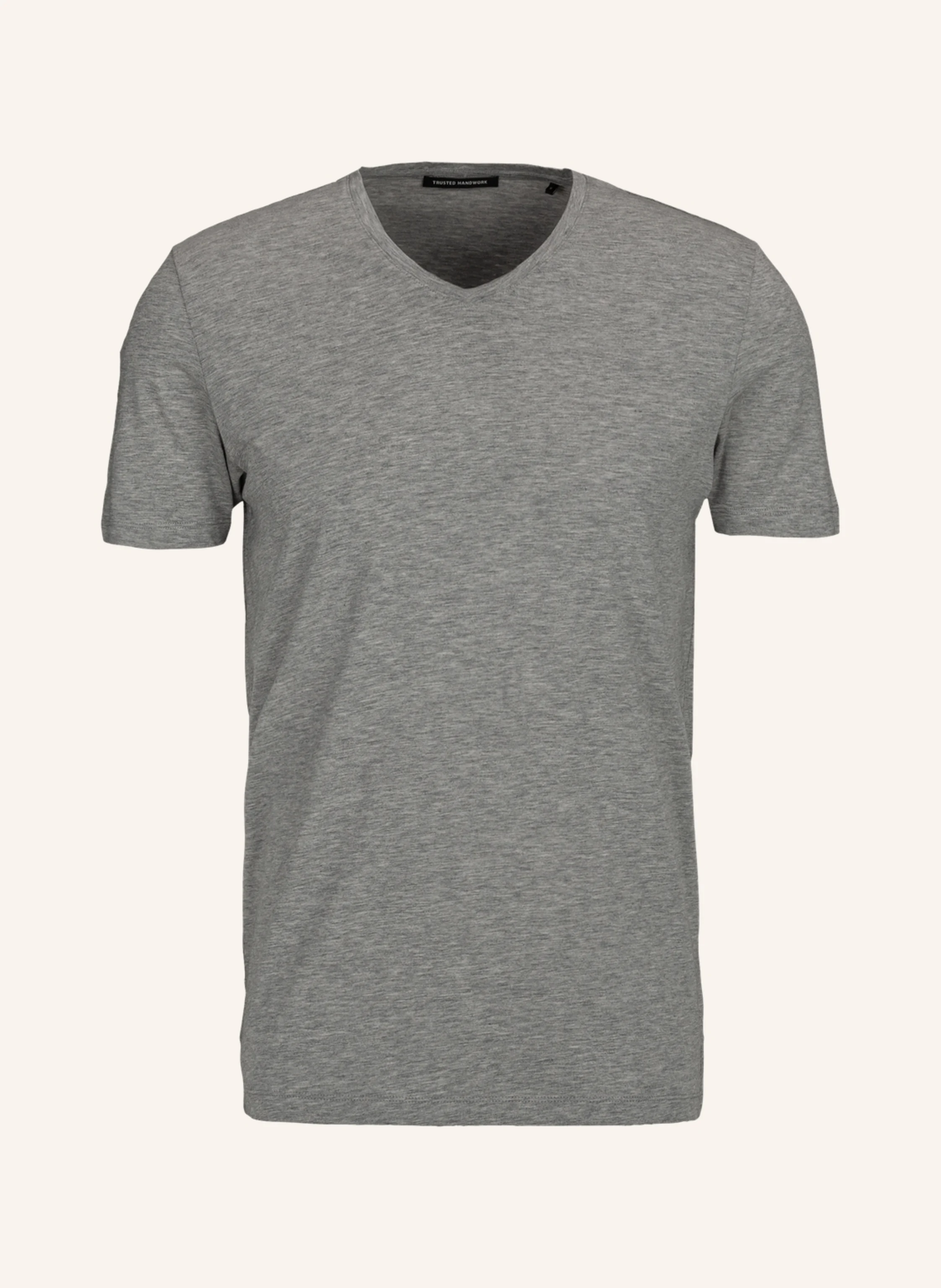 TRUSTED HANDWORK V Neck 1/2-Sleeve T-Shirt