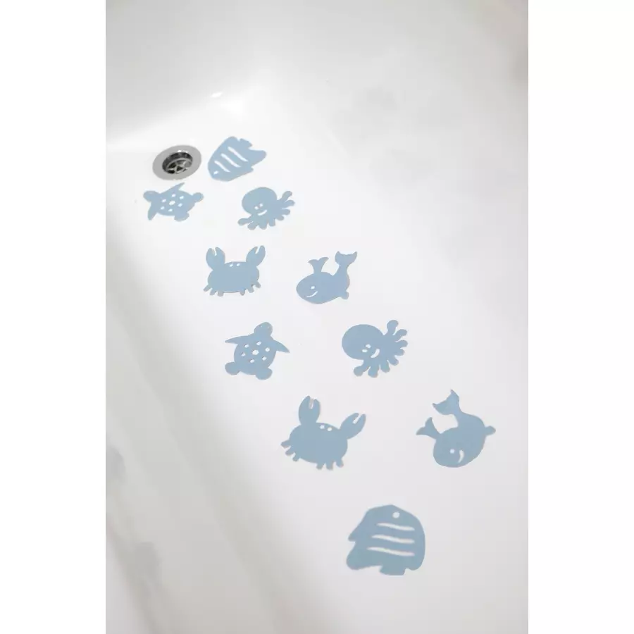 Dreambaby® Badeeinlage farbverändert und rutschfest 10er Pack in blau