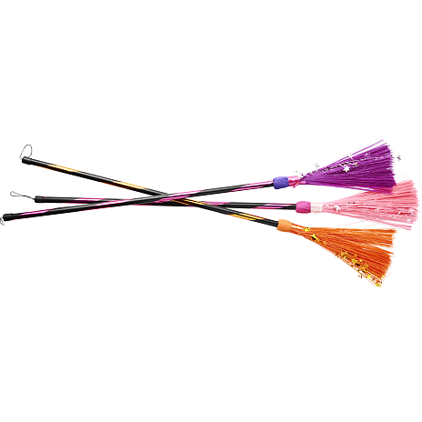 Halloween heksekost L: 80 cm - flere varianter - assorteret