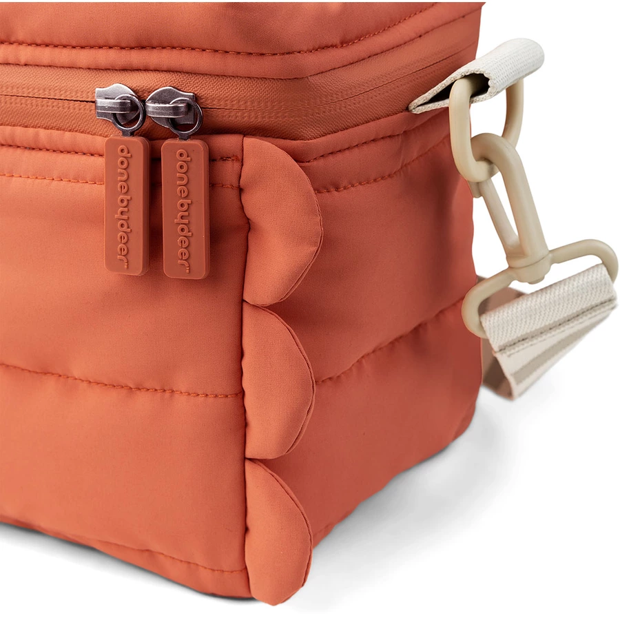 Done by Deer™ Gesteppte Thermotasche Croco Papaya