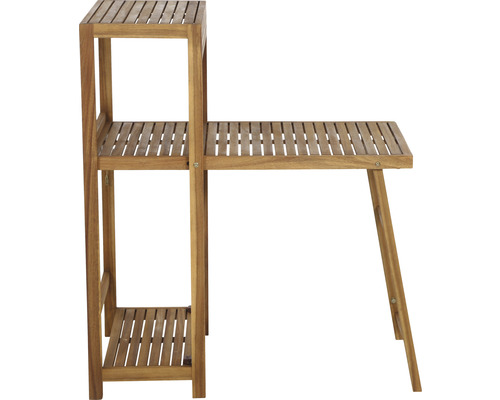 Siena Garden 2-zits balkonset bestaande uit: 2 stoelen, tafel, naturel hout