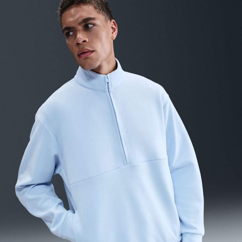 Nike 24.7 ImpossiblySoft Dri-FIT top met halflange rits voor heren - Blauw