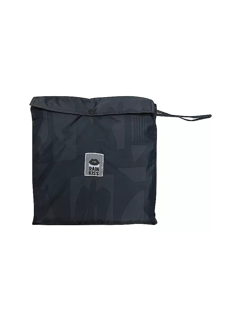 RAINKISS Regenjacke - Regenponcho Back to Black Art schwarz